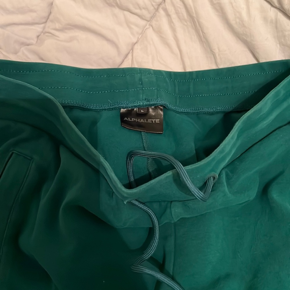 Alphalete teal joggers size large